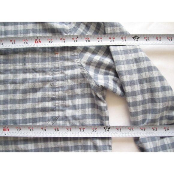 Men's Orvis Active Fit Cotton Blend Plaid Button Long Sleeve Shirt Sz XL (MT557) - Picture 6 of 11